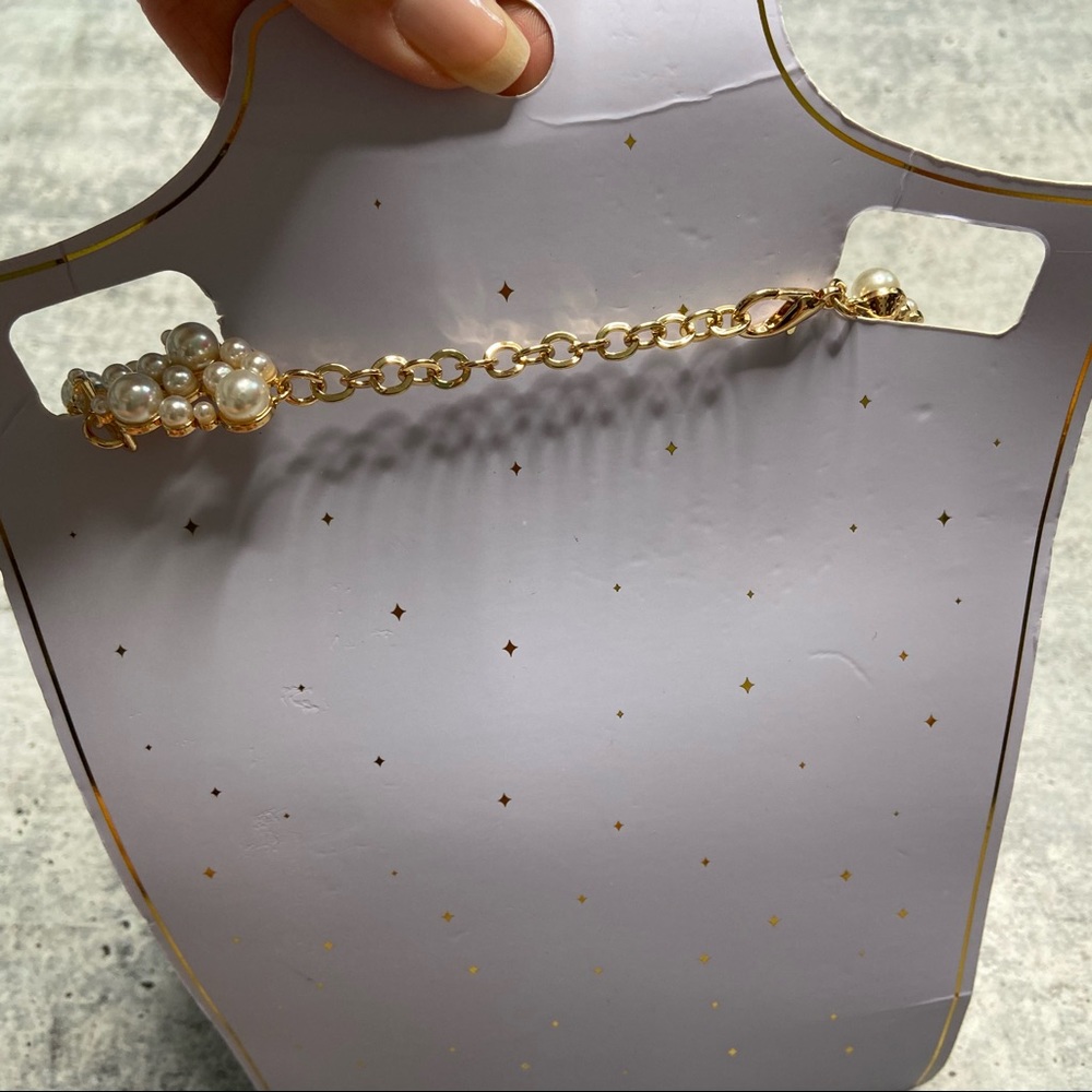 NEW Eye Candy LA Diana Pearl Collar Necklace - Picture 3 of 4